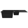 Kitchen sink with 2 black granite bowls by , Sinks - Ref: Foro24-142950, Price: 196,35 €, Discount: %