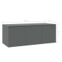 Grauer TV-Schrank aus Sperrholz, 80 x 34 x 30 cm von , TV-Möbel - Ref: Foro24-801861, Preis: 49,34 €, Rabatt: %