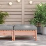 Gartenhocker mit Kissen aus massivem Douglasienholz von , Modulare Sofas für den Außenbereich - Ref: Foro24-838167, Preis: 72...