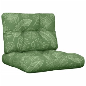 Cushions for pallets 2 units leaf print fabric by , Cushions for chairs and sofas - Ref: Foro24-360686, Price: 45,99 €, Disco...