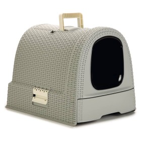 Curver Cat Litter Box with Gray Cover 51x38.5x39.5 cm by Curver, Cat litter boxes - Ref: Foro24-425570, Price: 96,99 €, Disco...