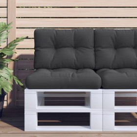 Cushions for pallets 2 units black fabric by , Cushions for chairs and sofas - Ref: Foro24-314505, Price: 35,65 €, Discount: %