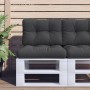 Cushions for pallets 2 units black fabric by , Cushions for chairs and sofas - Ref: Foro24-314505, Price: 35,99 €, Discount: %