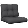 Cushions for pallets 2 units black fabric by , Cushions for chairs and sofas - Ref: Foro24-314505, Price: 35,99 €, Discount: %