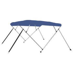 Toldo Bimini de 4 arcos azul 243x196x137 cm de , Cubiertas para almacenamiento de barcas - Ref: Foro24-92371, Precio: 221,04 ...