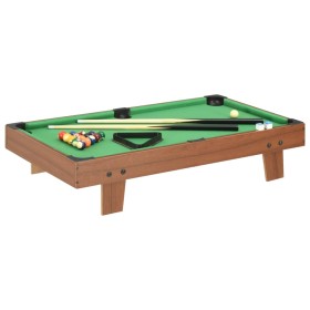 Mini brown and green billiard table 92x52x19 cm by vidaXL, Pool table - Ref: Foro24-91947, Price: 63,99 €, Discount: %