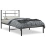 Bed frame with black metal headboard 107x203 cm by , Beds and slatted bases - Ref: Foro24-355557, Price: 72,99 €, Discount: %