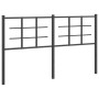 Black metal headboard 150 cm by , Headboards and footboards - Ref: Foro24-355595, Price: 36,99 €, Discount: %