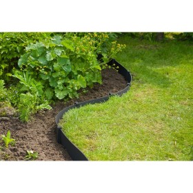 Nature Garden Edging Set with Spikes Black 15 cm x 10 m by , Garden edging and edging - Ref: Foro24-447504, Price: 54,99 €, D...