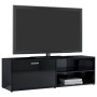 Hochglanzschwarzer TV-Schrank aus Sperrholz, 120 x 34 x 37 cm von , TV-Möbel - Ref: Foro24-801159, Preis: 57,50 €, Rabatt: %