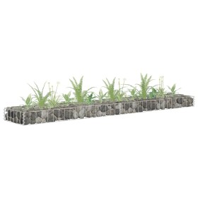 Arriate de gaviones de acero galvanizado 180x30x10 cm de , Maceteros y jardineras - Ref: Foro24-145632, Precio: 22,99 €, Desc...