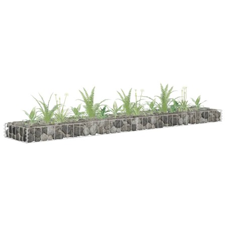 Arriate de gaviones de acero galvanizado 180x30x10 cm de , Maceteros y jardineras - Ref: Foro24-145632, Precio: 24,89 €, Desc...