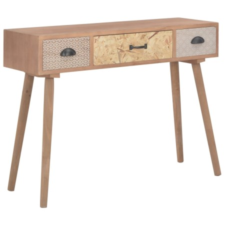 Mesa consola con 3 cajones madera maciza de pino 100x30x73 cm de , Aparadores - Ref: Foro24-247384, Precio: 127,99 €, Descuen...