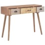 Console table with 3 drawers solid pine wood 100x30x73 cm by , Sideboards - Ref: Foro24-247384, Price: 127,87 €, Discount: %