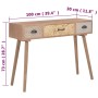 Console table with 3 drawers solid pine wood 100x30x73 cm by , Sideboards - Ref: Foro24-247384, Price: 127,87 €, Discount: %