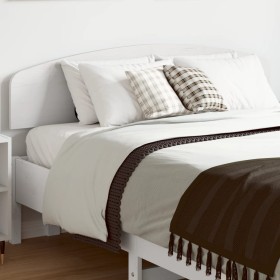 Solid white pine wood bed headboard 120 cm by , Headboards and footboards - Ref: Foro24-842511, Price: 45,99 €, Discount: %