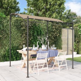 Steel and taupe gray fabric awning, 2x2.3 m, 180 g/m² by , Tents and gazebos - Ref: Foro24-362393, Price: 175,99 €, Discount: %