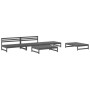 Bed frame with black metal headboard 100x200 cm by , Beds and slatted bases - Ref: Foro24-355556, Price: 73,96 €, Discount: %