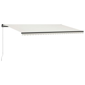 Cream-colored manual retractable awning 600x300 cm by , Awnings - Ref: Foro24-3055198, Price: 516,51 €, Discount: %