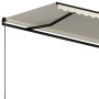 Toldo retráctil manual crema 500x350 cm de , Toldos - Ref: Foro24-3069217, Precio: 474,99 €, Descuento: %