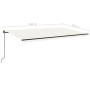 Toldo retráctil manual crema 500x350 cm de , Toldos - Ref: Foro24-3069217, Precio: 474,99 €, Descuento: %