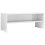 Glänzend weißer Sperrholz-TV-Schrank 100x40x40 cm von vidaXL, TV-Möbel - Ref: Foro24-800051, Preis: 56,52 €, Rabatt: %