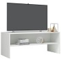 Glossy white plywood TV cabinet 100x40x40 cm by vidaXL, TV Furniture - Ref: Foro24-800051, Price: 55,50 €, Discount: %