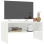 Weißer TV-Schrank aus Sperrholz, 80 x 40 x 40 cm von vidaXL, TV-Möbel - Ref: Foro24-800054, Preis: 39,85 €, Rabatt: %