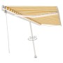 Toldo automático LED sensor de viento amarillo blanco 500x300cm de , Toldos - Ref: Foro24-3069593, Precio: 800,99 €, Descuent...