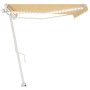 Automatic awning LED wind sensor yellow white 500x300cm by , Awnings - Ref: Foro24-3069593, Price: 777,17 €, Discount: %