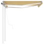 Toldo automático LED sensor de viento amarillo y blanco 3x2,5 m de , Toldos - Ref: Foro24-3069913, Precio: 540,81 €, Descuent...