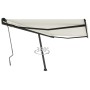 Toldo de pie retráctil manual crema 450x350 cm de , Toldos - Ref: Foro24-3069837, Precio: 522,28 €, Descuento: %