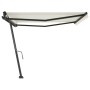 Toldo de pie retráctil manual crema 450x350 cm de , Toldos - Ref: Foro24-3069837, Precio: 522,28 €, Descuento: %