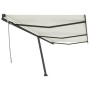 Toldo de pie retráctil manual crema 600x350 cm de , Toldos - Ref: Foro24-3069877, Precio: 695,85 €, Descuento: %