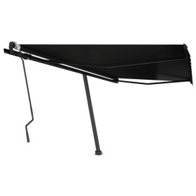 Manual retractable foot awning anthracite gray 450x300 cm by , Awnings - Ref: Foro24-3069759, Price: 426,00 €, Discount: %