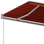 Manual retractable awning with orange and brown poles 6x3 m by , Awnings - Ref: Foro24-3070200, Price: 643,79 €, Discount: %