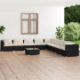 Garden furniture set 10 pieces and black synthetic rattan cushions by , Garden sets - Ref: Foro24-3101791, Price: 1,00 €, Dis...