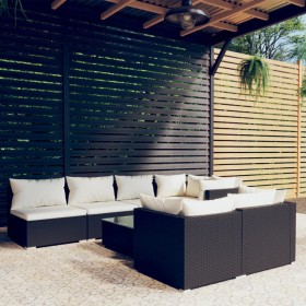 8-piece garden furniture set and black synthetic rattan cushions by , Garden sets - Ref: Foro24-3102463, Price: 841,02 €, Dis...