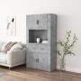 Concrete gray plywood tall sideboard by , Sideboards - Ref: Foro24-3185371, Price: 165,99 €, Discount: %