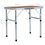 Aluminum folding camping table 60x45 cm by , camping furniture - Ref: Foro24-48179, Price: 33,99 €, Discount: %