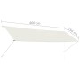 Retractable awning 400x150 cm cream by , Awnings - Ref: Foro24-143769, Price: 72,03 €, Discount: %