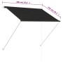 Toldo retráctil gris antracita 100x150 cm de , Toldos - Ref: Foro24-145891, Precio: 33,67 €, Descuento: %