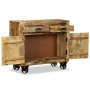 Chest of drawers with 2 drawers and 1 cabinet in rough mango wood by , Sideboards - Ref: Foro24-243988, Price: 288,99 €, Disc...