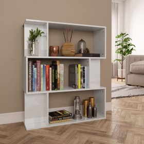 Glänzend weißes Regal/Raumteiler 80x24x96 cm von vidaXL, Bücherregale und Regale - Ref: Foro24-800087, Preis: 54,46 €, Rabatt: %