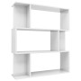 Estantería/divisor de espacios blanco brillante 80x24x96 cm de vidaXL, Librerías y estanterías - Ref: Foro24-800087, Precio: ...