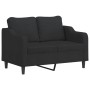 Sofagarnitur mit Kissen 3-teilig aus schwarzem Stoff von , Sofas - Ref: Foro24-3201790, Preis: 738,62 €, Rabatt: %