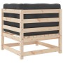 Corner sofas with cushions 2 pcs solid pine wood by , Modular outdoor sofas - Ref: Foro24-838069, Price: 167,75 €, Discount: %