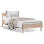 Estructura de cama con cabecero madera maciza pino 100x200 cm de , Camas y somieres - Ref: Foro24-842758, Precio: 76,68 €, De...