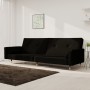 2-seater sofa bed with two black velvet pillows by , Sofas - Ref: Foro24-375752, Price: 254,80 €, Discount: %