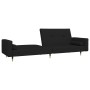 Sofá cama de 2 plazas con dos almohadas terciopelo negro de , Sofás - Ref: Foro24-375752, Precio: 254,80 €, Descuento: %